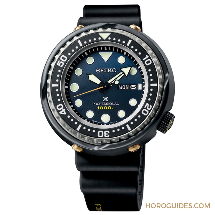 SEIKO - PROSPEX - S23635J1 - SEIKO Prospex深潛千米鮪魚罐頭，藍黑面盤新色｜1986年石英潛水錶35週年限量錶