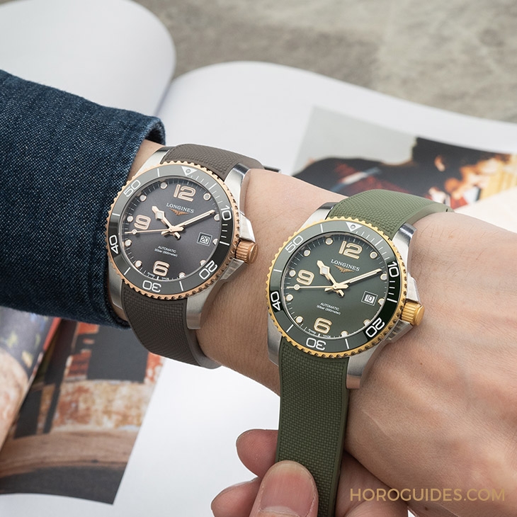 LONGINES - HYDRO CONQUEST - L3.781.3.78.7 - 潛水錶也要微奢華？2021浪琴深海征服者半金浪鬼