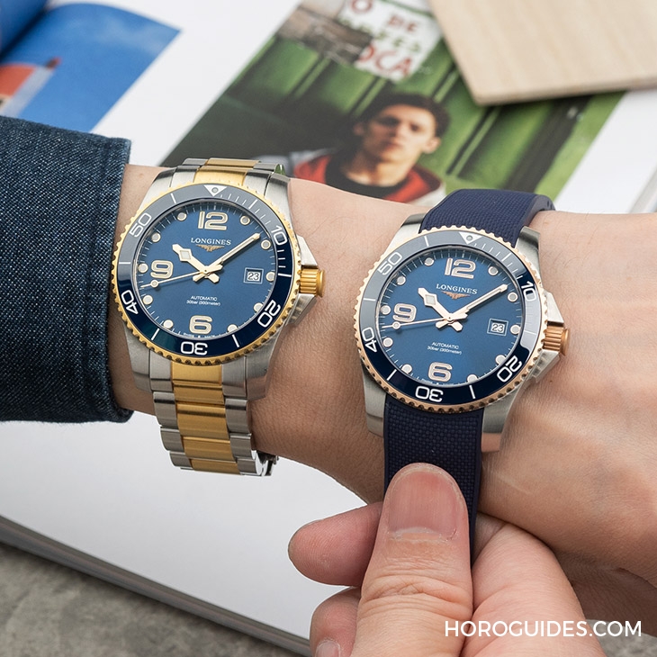 LONGINES - HYDRO CONQUEST - L3.781.3.78.7 - 秒變型男的三步驟:浪琴表深海征服者Two-tone雙色款