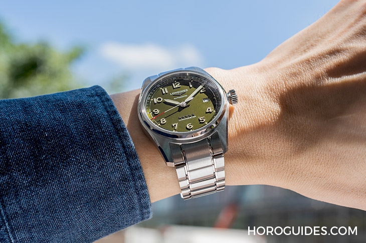 LONGINES - SPIRIT - L3.811.4.03.2 - 披上軍綠、遊走城市,我們都是先行者|浪琴表Spirit系列全新綠面