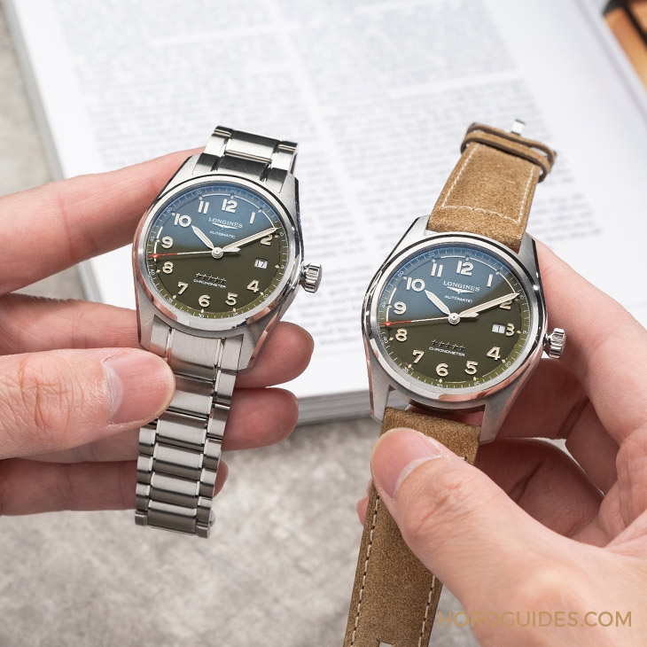 LONGINES - SPIRIT - L3.811.4.03.2 - 披上軍綠、遊走城市，我們都是先行者｜浪琴表Spirit系列全新綠面
