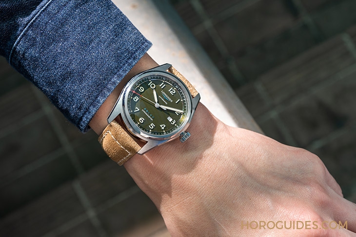 LONGINES - SPIRIT - L3.810.4.03.6 - 想要自由、更愛帥氣?浪琴表先行者系列LONGINES Spirit Green