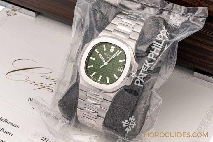 PATEK PHILIPPE - NAUTILUS - 5711/1A-014 - Nautilus 5711/1A華麗轉身三部曲:停產、綠面、再創天價!