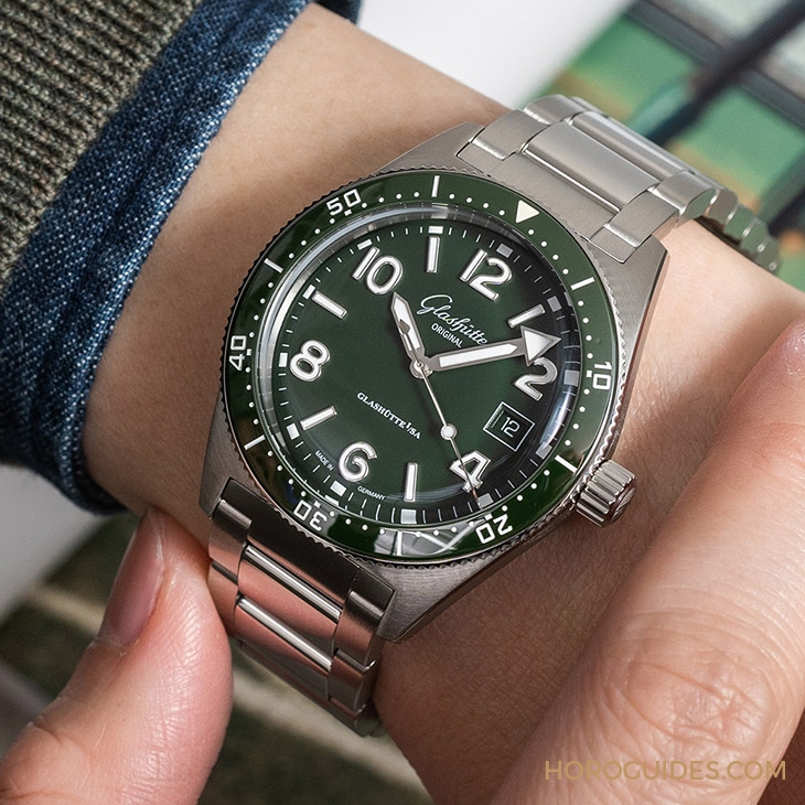 GLASHÜTTE ORIGINAL - Spezialist - 1-39-11-13-83-70 - 值得你認識的德系血統綠水鬼|格拉蘇蒂原創SeaQ潛水錶蘆葦綠新色