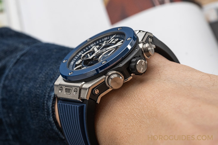 HUBLOT - BIG BANG - 441.NL.5171.RX - 新世代藍調混搭風，手腕上最有型的一款｜HUBLOT Big Bang Unico計時碼錶