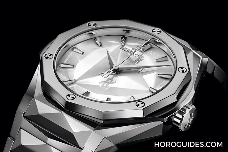 HUBLOT - CLASSIC FUSION - 550.NS.2200.NS.ORL22 - 聚焦立體鍊帶 打造多重鏡面光 HUBLOT經典融合系列Orlinski鍊帶錶