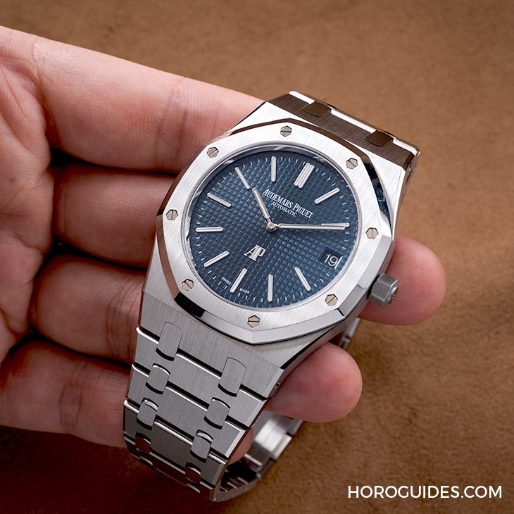 AUDEMARS PIGUET - ROYAL OAK - 16202ST.OO.1240ST.01 - 錶界Icon:細說愛彼Tapisserie格紋裝飾
