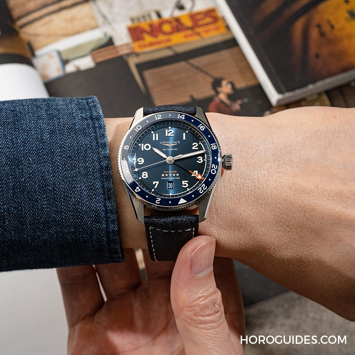 LONGINES - SPIRIT - L3.812.4.63.2 - 型男飛行任務 出動多時區功能｜浪琴表先行者系列Spirit Zulu Time