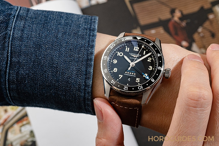 LONGINES - SPIRIT - L3.812.4.63.2 - 型男飛行任務 出動多時區功能｜浪琴表先行者系列Spirit Zulu Time