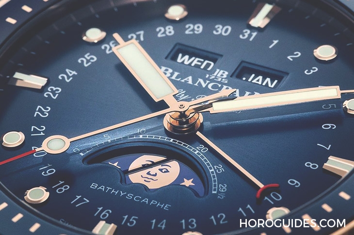 BLANCPAIN - FIFTY FATHOMS - 5054-1210-G52A - 允文允武的進階潛水錶:Blancpain五十噚深潛器全日曆月相腕錶