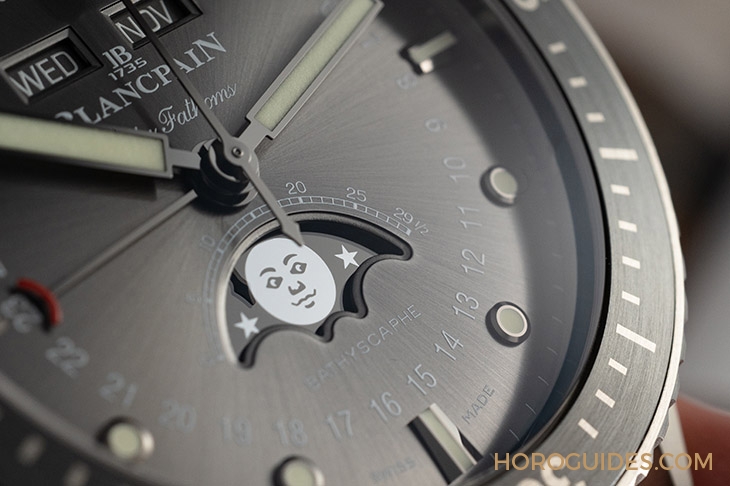 BLANCPAIN - FIFTY FATHOMS - 5054-1210-G52A - 允文允武的進階潛水錶:Blancpain五十噚深潛器全日曆月相腕錶