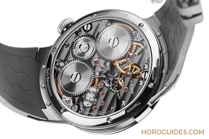 MB&F - LEGACY MACHINES - 04.TR.LB - 最有感的科幻亮眼配色,MB&F LM Split Escapement EVO冰藍面