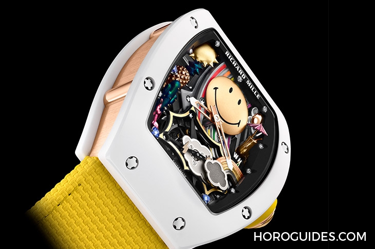 RICHARD MILLE - Richard Mille少見樂園化的一面!RM88 Smiley自動上鍊陀飛輪腕錶
