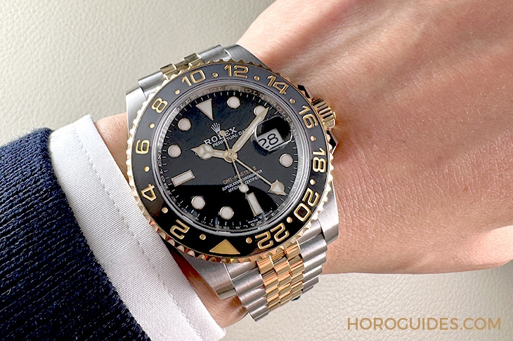 ROLEX - GMT-MASTER II - 126713GRNR-0001 - 勞力士GMT-Master II新款灰黑雙色陶瓷圈 黃金材質大器回歸