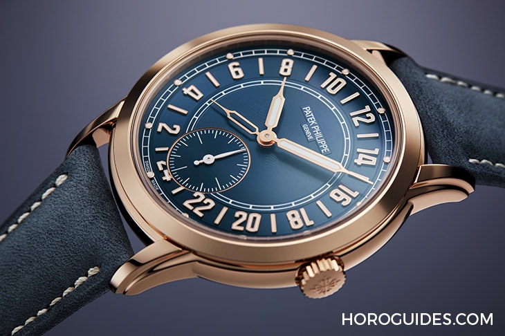 PATEK PHILIPPE - 百達翡麗Calatrava 5224R-001兩地時間腕錶 原創二十四小時顯示