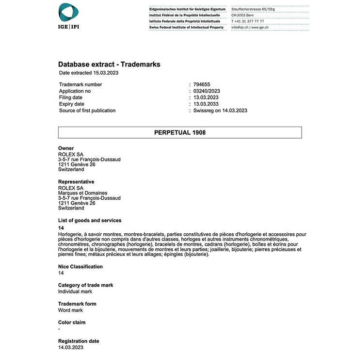 ROLEX - Perpetual 1908 - 勞力士全新系列Perpetual 1908,小三針、貴金屬、配7140新機芯的ref.52508