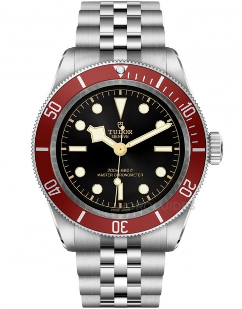 TUDOR - BLACK BAY - M7941A1A0RU-0003 - 是否有Jubilee鍊帶的錶迷?帝舵TUDOR Black Bay酒紅圈搭配五節鍊帶,升級METAS認證
