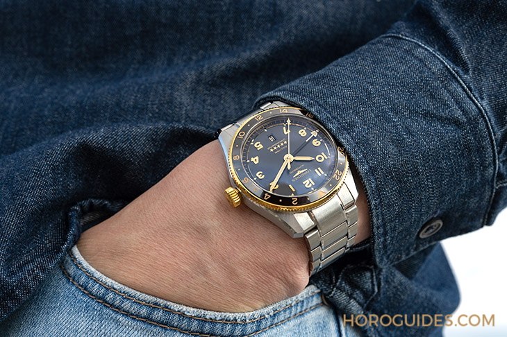LONGINES - 為此地與彼時,都鍍上Golden Hour:浪琴表Spirit Zulu Time,新增18K黃金細節