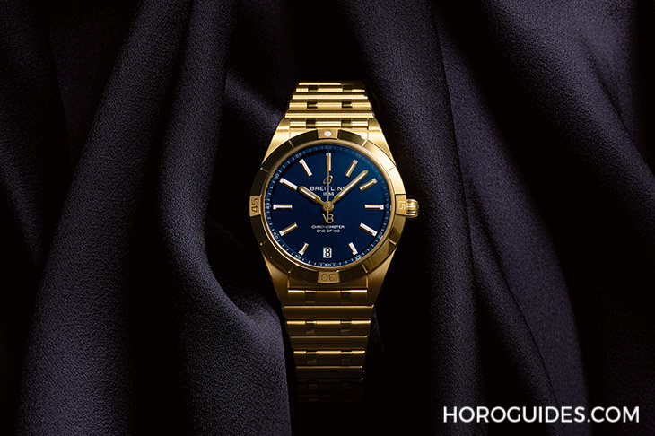 BREITLING - CHRONOMAT - K103801A1L1K1 - 百年靈第一款黃金腕錶,獻給「女士優先」Chronomat 36維多利亞.貝克漢限量版