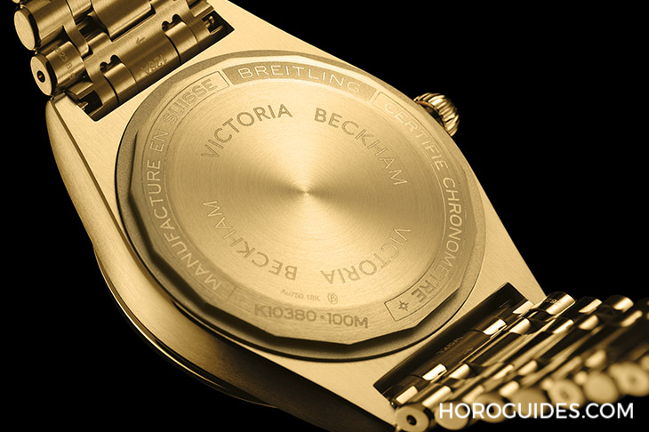 BREITLING - CHRONOMAT - K103801A1L1K1 - 百年靈第一款黃金腕錶,獻給「女士優先」Chronomat 36維多利亞.貝克漢限量版