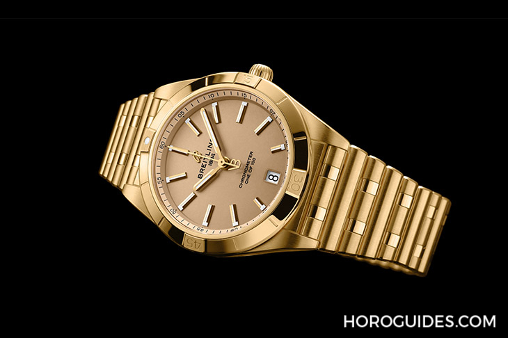 BREITLING - CHRONOMAT - K103801A1L1K1 - 百年靈第一款黃金腕錶,獻給「女士優先」Chronomat 36維多利亞.貝克漢限量版