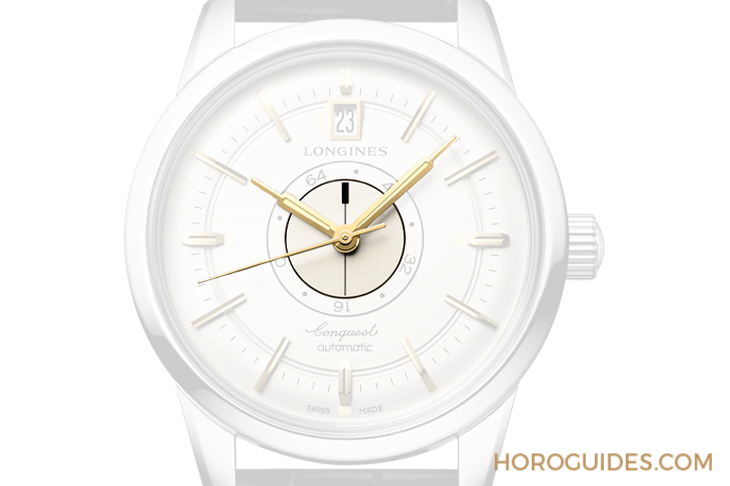 LONGINES - CONQUEST - L1.648.4.78.2 - 現代唯一的雙盤動力,浪琴無雙的互動思維|Conquest Heritage中央動力儲存腕錶