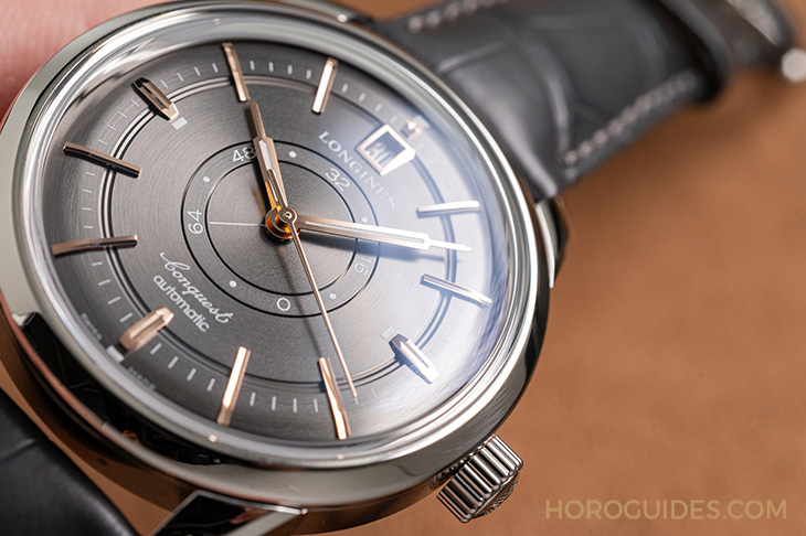 LONGINES - CONQUEST - L1.648.4.78.2 - 現代唯一的雙盤動力,浪琴無雙的互動思維|Conquest Heritage中央動力儲存腕錶