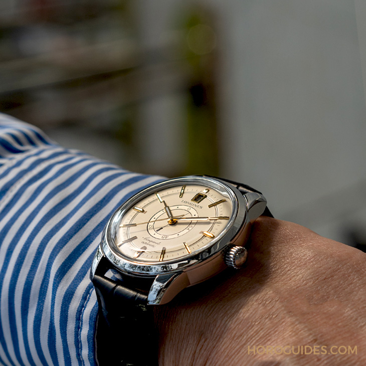 LONGINES - CONQUEST - L1.648.4.78.2 - 現代唯一的雙盤動力,浪琴無雙的互動思維|Conquest Heritage中央動力儲存腕錶