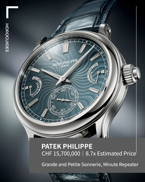 PATEK PHILIPPE - GRAND COMPLICATIONS - 6301P-001 - 第十屆Only Watch慈善拍賣成交價Top 10,百達翡麗貢獻逾半、Rexhepi制霸獨立製錶