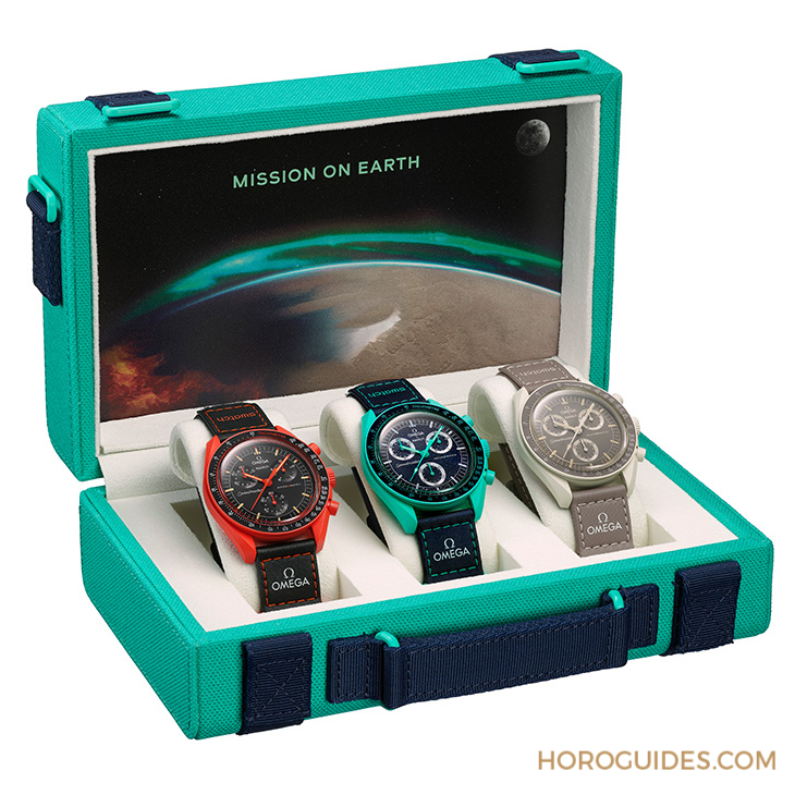 SWATCH - BIOCERAMIC - SO33O100 - MoonSwatch全新地球任務，三款腕錶配色、三個錶迷會感興趣的設計彩蛋