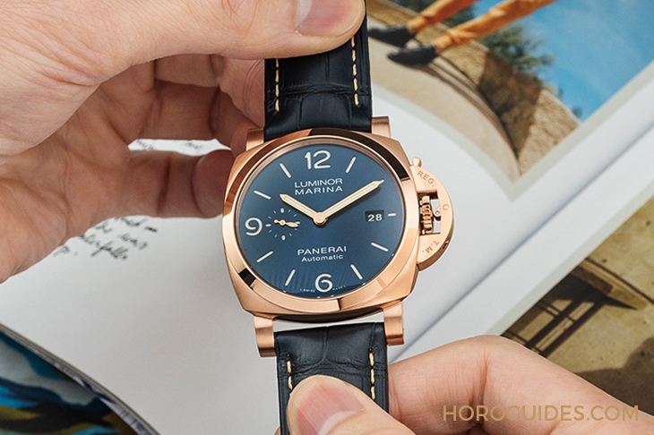 PANERAI - LUMINOR MARINA - PAM01112 - 運動感的華麗轉身!沛納海Goldtech™紅金的獨家魅力|Luminor Marina Goldtech™ 紅金44mm-PAM01112