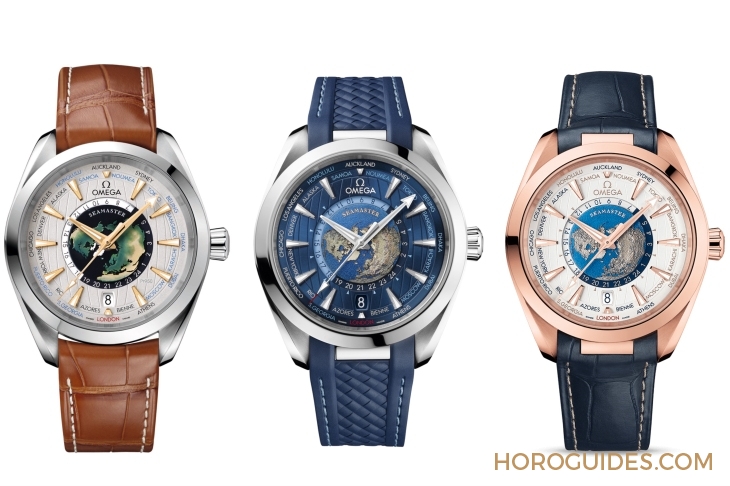 OMEGA - SEAMASTER - 220.92.43.22.99.001 - 世界時間材質配色雙進化|OMEGA Seamaster Aqua Terra Worldtimer
