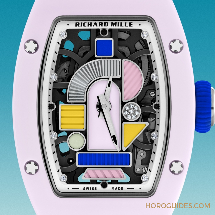 RICHARD MILLE - WOMEN - RM 07-01 - 融入曼菲斯風格 粉嫩三色齊發｜RICHARD MILLE RM 07-01彩色陶瓷腕錶