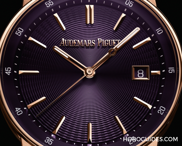 AUDEMARS PIGUET - CODE 11.59 - 77410OR.OO.A623CR.01 - 愛彼Code 11.59系列首見38mm中性尺寸 艷麗紫與象牙白再加分