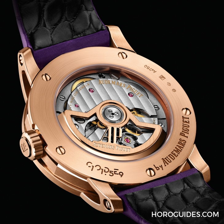 AUDEMARS PIGUET - CODE 11.59 - 77410OR.OO.A623CR.01 - 愛彼Code 11.59系列首見38mm中性尺寸 艷麗紫與象牙白再加分