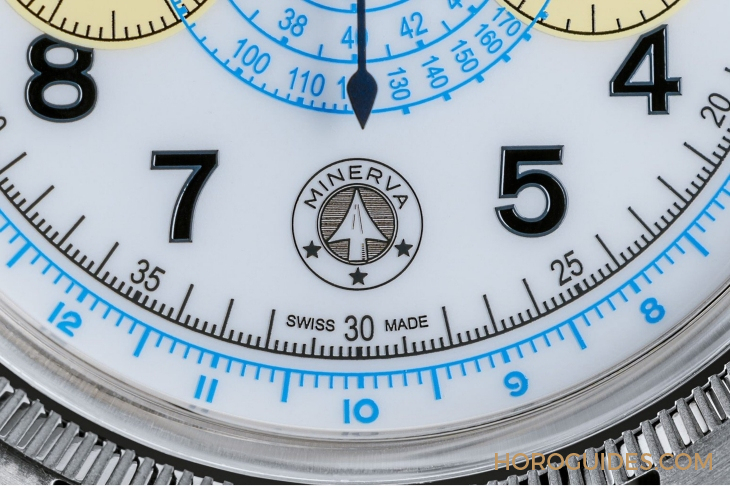 MONTBLANC - 1858 - (Blue Arrow) - MONTBLANC x Collective Horology聯手再現Minerva傳奇設計|1858 Minerva單按鈕計時碼錶Blue Arrow  P.05
