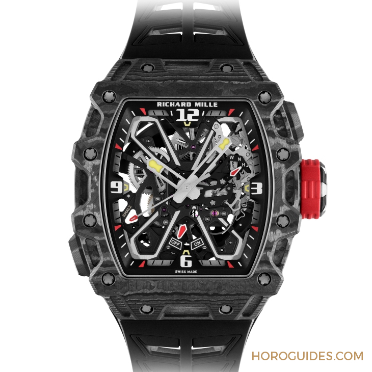 RICHARD MILLE - MEN - RM 35-03 - 破繭再出!RM 35-03 Rafael Nadal自動上鍊腕錶增設Carbon TPT®碳纖維錶殼新款