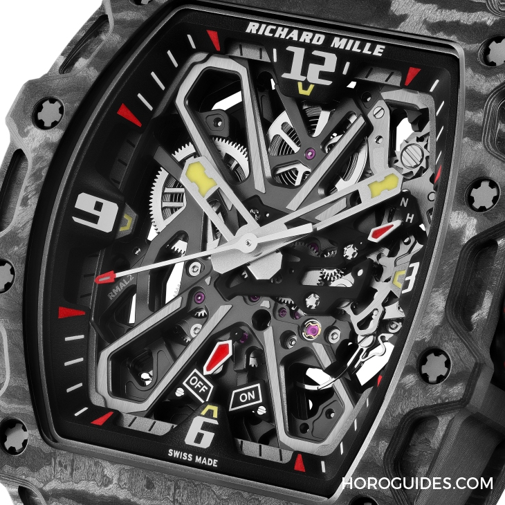RICHARD MILLE - MEN - RM 35-03 - 破繭再出!RM 35-03 Rafael Nadal自動上鍊腕錶增設Carbon TPT®碳纖維錶殼新款
