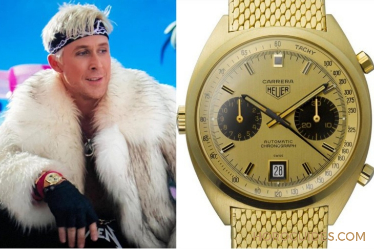 TAG HEUER - CARRERA - CBS2240.FC8319 - 直擊!Ryan Gosling佩戴TAG HEUER Carrera Chronograph黃金計時碼錶專屬訂製款出席BAFTA頒獎典禮