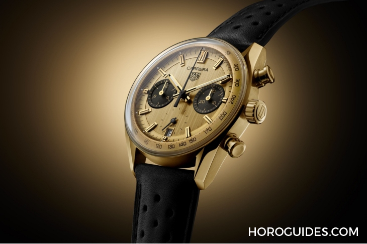 TAG HEUER - CARRERA - CBS2240.FC8319 - 直擊!Ryan Gosling佩戴TAG HEUER Carrera Chronograph黃金計時碼錶專屬訂製款出席BAFTA頒獎典禮