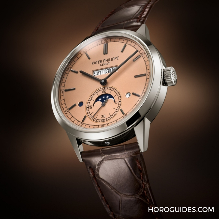 PATEK PHILIPPE - GRAND COMPLICATIONS - 5236P-010 - PATEK PHILIPPE象徵奢華的salmon dial鮭魚面,現身Ref. 5236P-010並列顯示萬年曆