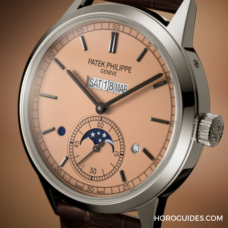 PATEK PHILIPPE - GRAND COMPLICATIONS - 5236P-010 - PATEK PHILIPPE象徵奢華的salmon dial鮭魚面,現身Ref. 5236P-010並列顯示萬年曆