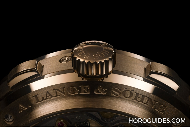 A. LANGE & SÖHNE - SAXONIA - 740.055 - 半透夜光錶盤再遇18K蜂蜜金|朗格Datograph Perpetual Tourbillon Honeygold "Lumen"