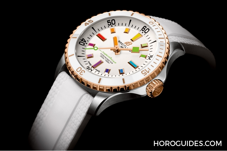 BREITLING - SUPEROCEAN - A17375211B2S4 - 彩虹時標面、46mm千米深潛新錶同步現身|BREITLING Superocean系列新錶