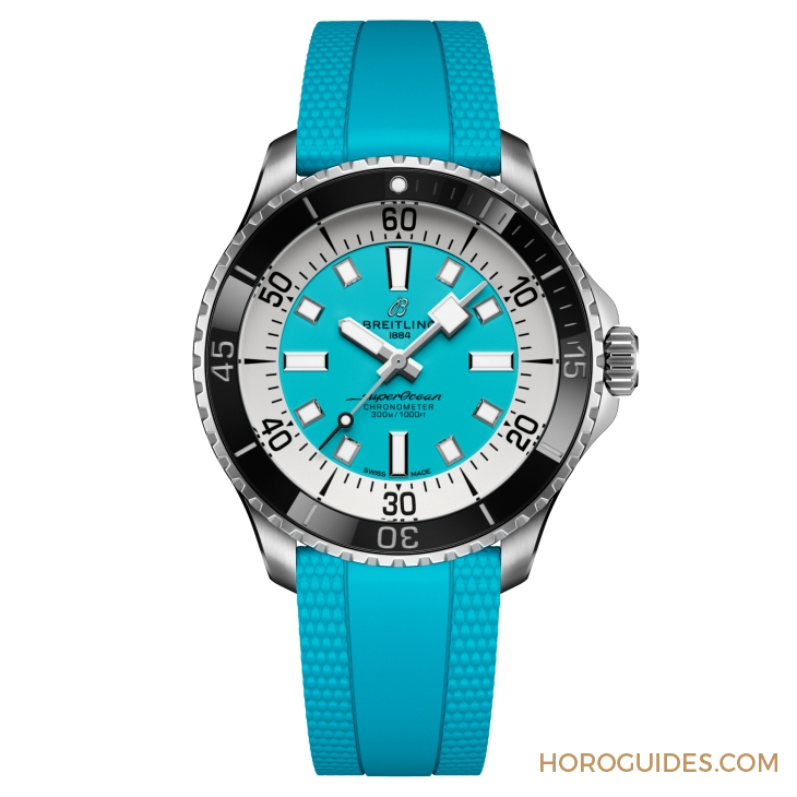 BREITLING - SUPEROCEAN - A17375211B2S4 - 彩虹時標面、46mm千米深潛新錶同步現身|BREITLING Superocean系列新錶