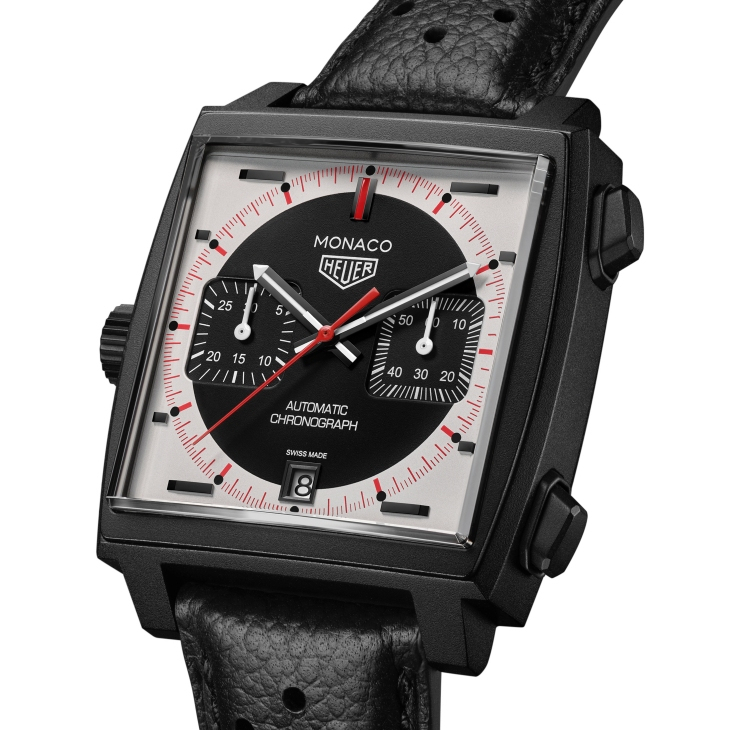 TAG HEUER - MONACO - CBW2185.FC8350 - 嶄新鈦金材質亮相，經典黑白與Gulf藍橙同場現身｜TAG HEUER Monaco三款新錶驚艷登場