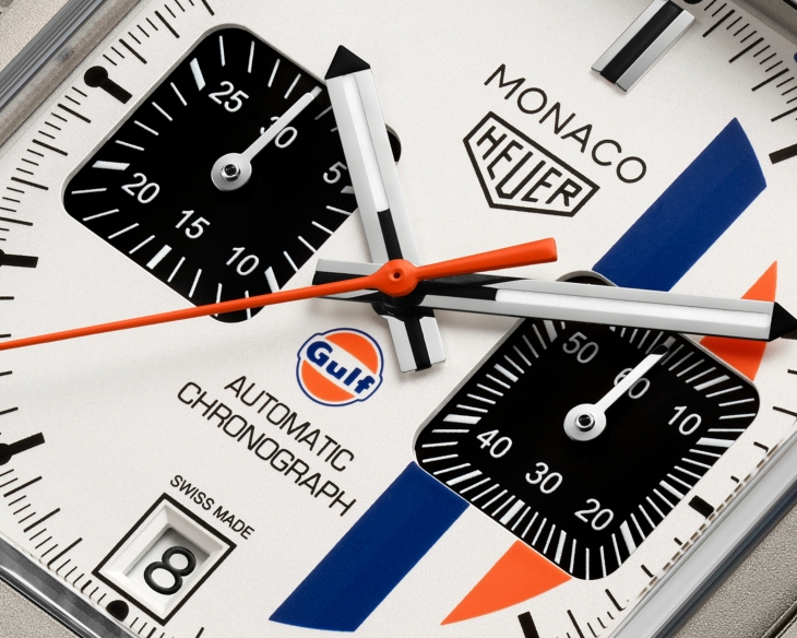 TAG HEUER - MONACO - CBW2185.FC8350 - 嶄新鈦金材質亮相，經典黑白與Gulf藍橙同場現身｜TAG HEUER Monaco三款新錶驚艷登場