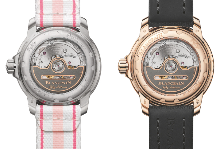 BLANCPAIN - FIFTY FATHOMS - 5007 3644A B64B - 清新柔色,精裝上陣|BLANCPAIN Fifty Fathoms 38mm款式「粉墨」登場