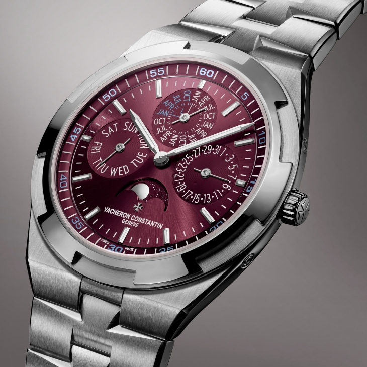 VACHERON CONSTANTIN - OVERSEAS - 4300V/220G-H151 - 驚喜新色雙雙上陣！江詩丹頓Overseas超薄萬年曆推出全粉紅金款及白金勃艮第紅面新款