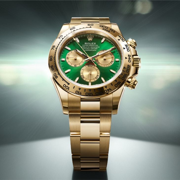 ROLEX - COSMOGRAPH DAYTONA - 126508-0008 - 勞力士以奧斯卡®綠坊休息室設計誌慶Oyster蠔式腕錶面世百周年,黃金綠面Daytona同步矚目亮相